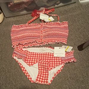 NWT red carter two piece swim